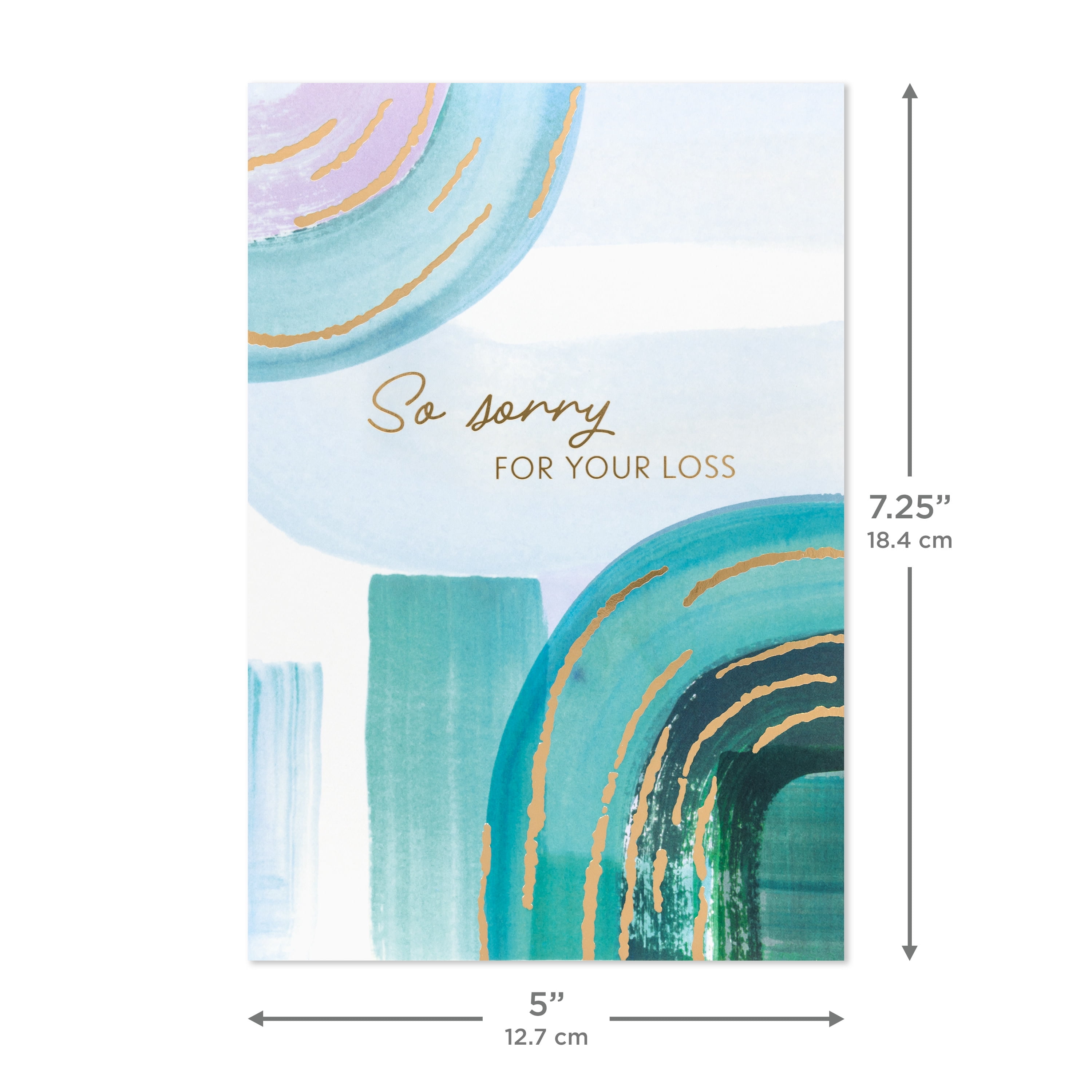 Hallmark Assorted Sympathy Cards (Soothing Brushstroke Pastels), Pack of 12