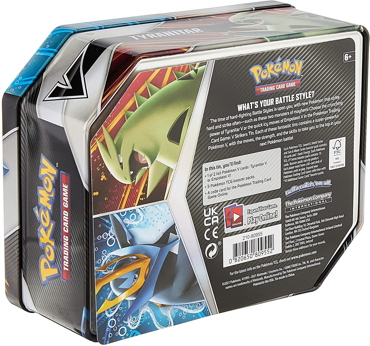 Pokemon TCG: V Strikers Tin