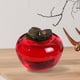 thumbnail image 1 of Figura de caqui de cristal coleccionable, figura de mesa moderna para sala de estar y hogar Rojo, 1 of 8