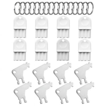 16pcs Paper Towel Dispenser Key, with 16 Key Rings