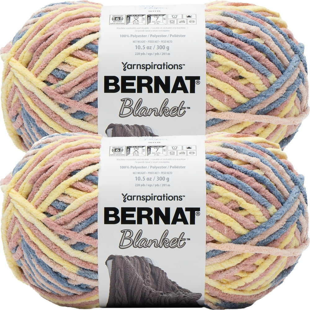 Bernat Blanket Big Ball YarnPink Lagoon, Multipack Of 2