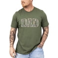 thumbnail image 4 of Dad Camo Shirt for Men Camouflage DAD Graphic Tee Military Green Shirt Adult Small, 4 of 6