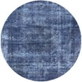 thumbnail image 1 of Ahgly Company Indoor Round Mid-Century Modern Blue Persian Area Rugs, 4' Round, 1 of 6