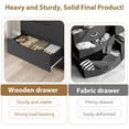 thumbnail image 6 of Tall & Slim 5-Drawer Storage Tower | 50" Freestanding Dresser Fits Perfectly in Bedroom Corners, Hallways & Entries, 6 of 7