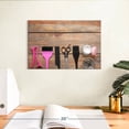 thumbnail image 3 of Elephant Stock Hair Styling Accessories Wall Art - Horizontal Canvas Wall Art - Living Room Wall Decor - Fashion And Beauty Canvas - Pink And Brown Decor - 12" x 8", 3 of 8