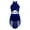 Navy Blue, variant on CHICTRY Kids Girls Shiny Dimonds Halter Crisscross Back Lyrical Dance Dress Ballet Leotard Modern Contemporary Dancewear Navy Blue 6