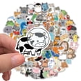 thumbnail image 3 of Pegatinas impermeables Jadeshay 100 piezas de animales de dibujos animados PVC autoadhesivo, 3 of 7