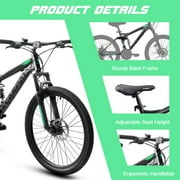 Ecarpat Mountain Bike 26 inch with Gear Shifter for Men Women, MTB Commuter Bicycles, 21-Speed