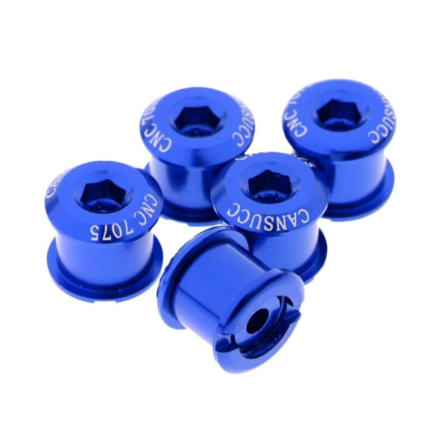 5 Piezas / Juego de Tornillos de de Bicicleta de Aleación de Aluminio, Piezas de Bielas de Bicicleta de Carretera, Y Tamaños M8x7mm Soledad Tornillo de la biela