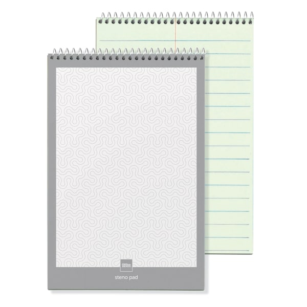 Office Depot® Brand Steno Notebooks, 6" x 9", Pitman Ruled, 80 Pages