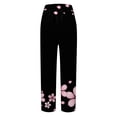 thumbnail image 4 of WILLBEST Pantalones Casuales para Mujer, de Color Liso, con Bolsillos, Sueltos, Rectos, Elásticos, para Yoga, para Comodidad Diaria con Diseño En Contraste. Extra Grande, 4 of 4