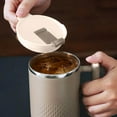 thumbnail image 5 of Giunmcul Online Shopping Coffee Mug Portable Double Layer Stainless Steel Mug with Lid and Handle Induction Heatable Insulated Coffee Mug for Travel Camping Office, 5 of 5