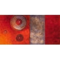 thumbnail image 2 of Loreth, Lanie 14x9 White Modern Wood Framed Museum Art Print Titled - Red Spirals II, 2 of 4