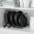 thumbnail image 5 of SunnyPoint Heavy Duty Kitchen Countertop Cabinet Pantry Pan, Pot Lid, and Pot Organizer Rack Holder, Bronze, 5 of 5