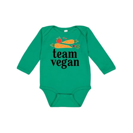 

Inktastic Vegetarian Gift Team Vegan Gift Baby Boy or Baby Girl Long Sleeve Bodysuit