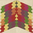 thumbnail image 1 of Ahgly Company Tapis d'Intérieur Lavables à la Machine, Carrés de Pamplemousse de Transition, Carrés de 4', 1 of 7