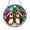 Acrylic 3.5 Inch, variant on Romantic Penguin Pair Stained Glass Style Window Hanging Suncatcher, Decorative Penguin Couple Glass Style Art Panel for Animal Lover Window Decor Ornament Gift for Couples