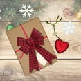 thumbnail image 2 of NS Large Christmas Bow Red and Black Buffalo Check Wreath Bows Holiday Thanks Giving Decorative Ornaments Perfect for Tree Filler Garland Home Door Window Decor Decorations 14.5" Set of 2, 2 of 7