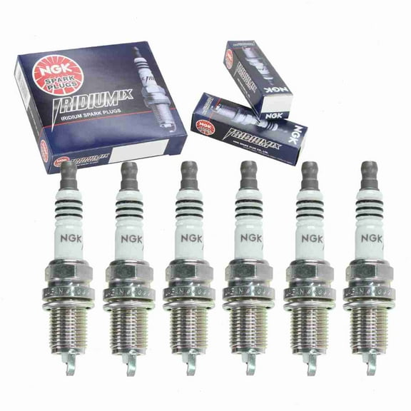 6 pc NGK 6441 Iridium IX Spark Plugs for 1UNH-18-110 4701 5357 5358 9603 9604 9664 9803 9803S 999-06910-X9-020 BY481-ZFR6F FR7KII33X FR7LII33X FR8KII332X IK16L IK16TT IK20L MZ602069 XP5224 Ignition
