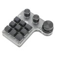 thumbnail image 4 of Mini Keypad 9 Keys 3 Knob RGB Multifunctional DIY Shortcut Programmable Mechanical Keyboard, 4 of 5