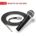 thumbnail image 7 of Pyle Professional Dynamic Microphone - 2-Pack Unidirectional Handheld Mic with Built-in Pop Filter, High Signal Output, 15 ft. XLR Audio Cable, Ideal for Stage, Karaoke & Studio Performances, 7 of 7