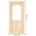 thumbnail image 3 of Fyydes Mini Porte de Maison de Poupée, Porte de Maison de Poupée, Mini Simulation en Bois DIY pour Accessoire de Maison de Poupée 1:12, 3 of 8