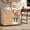 White&Oak, variant on Fluted 3-Drawer Oak Mobile File Cabinet with Lock Walnut