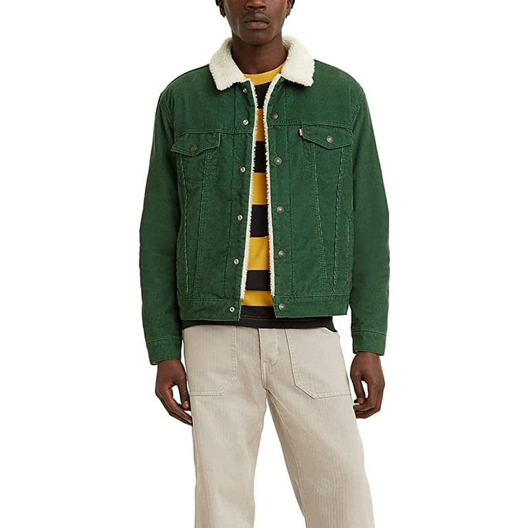 Levis Mens Sherpa Trucker Jacket Regular X Large Pineneedle Walmart