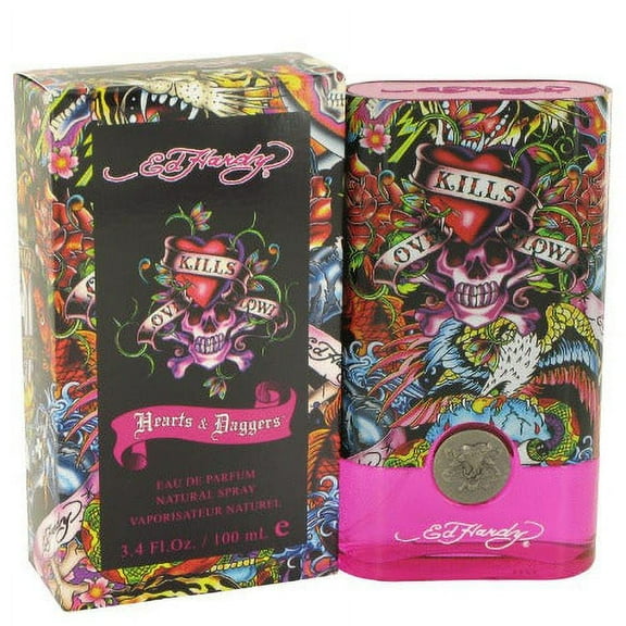 Ed Hardy Hearts & Daggers by Christian Audigier for Women 3.4 oz Eau De Parfum Spray