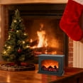 thumbnail image 4 of Fireplace Lanterns Decorative,Small Fire Place,Flame Effect LED Fire Lamp,Battery Operated USB Charge Portable Fireplace,Indoor Outdoor Christmas Decoration (No Heater Function Black),D, 4 of 7