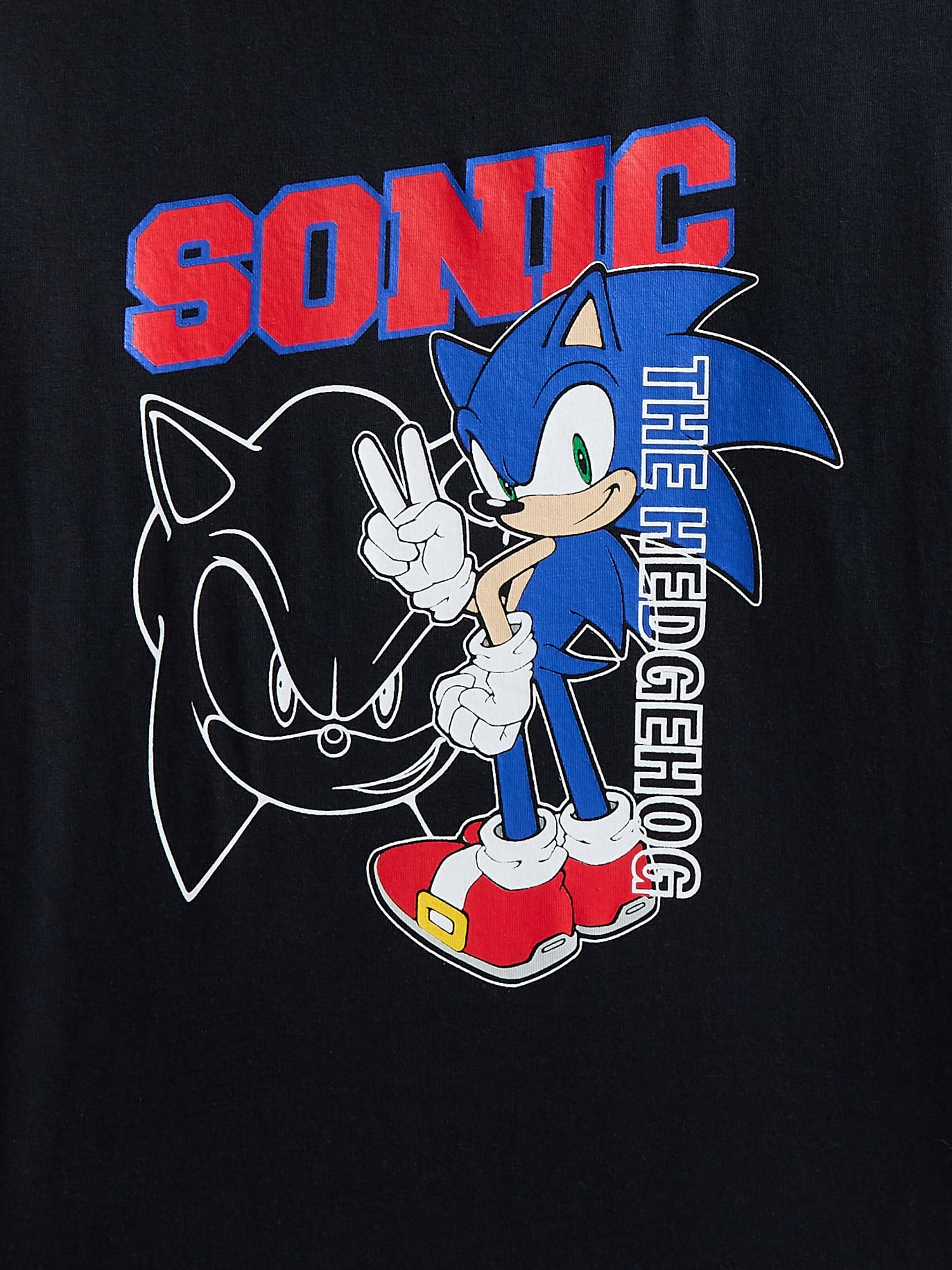 Sonic the Hedgehog Boys Graphic Tee with Long Sleeves, Sizes XS-2XL