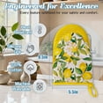 thumbnail image 2 of 2 Pcs Oven Mitts Non-Slip Cotton Mitts Set for Kitchen Baking Cooking,Yellow Lemons On A Light Background, 2 of 7