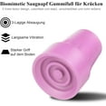 thumbnail image 4 of 4 Pack Replacement Rubber Cane Tips 3/4 Inch Heavy Duty Rubber Crutch Tips Non Slip Walker Tips for Walkers Commodes Shower Chairs Canes Leg (Pink), 4 of 9