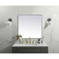thumbnail image 3 of Elegant Decor Metal Frame Square Mirror 30 inch in Silver, 3 of 10