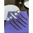 thumbnail image 2 of Vibhsa Hammered Stainless Steel Flatware 20-PC Set, 2 of 7