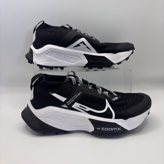 Womens Size 5 Nike ZoomX Zegama Trail Black White DH0625-001