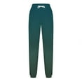 thumbnail image 4 of LEBONYARD Joggers for Women,Women Gradient Fashion Sports Loose Casual Wide Leg Drawstring Pocket Sweatpants Long Pants Green S, 4 of 5