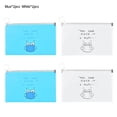 thumbnail image 1 of enqiretly Mask Holder Bag Jewelry Rings Earrings Masks Storage PP Pouch Cartoon Design 2pcs Blue 2pcs White, 1 of 1