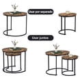 thumbnail image 3 of Set de 2 Mesas de Centro HOMEMAKE FURNITURE Color Marrón Antiguo Industrial Retro, 3 of 6
