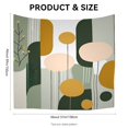 thumbnail image 2 of Bohemia Bedroom Tapestry Landscape Abstract Earthy Tones Decorative Wall Hanging Tapestry, 51x59 Inches Rocks Plants Leaves Washable Wall Hanging Tapestry, for House Living Room Home College, 2 of 5
