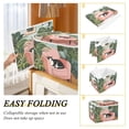 thumbnail image 2 of Yayeee Collapsible Cube Storage Bin with Lid Fabric Closet Decorative Basket with Handles, Pink Sleeping Cat, 2 of 7