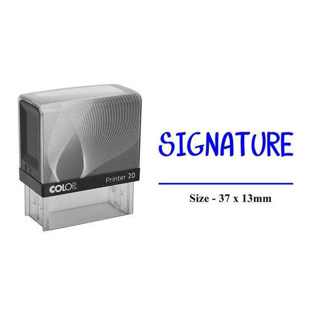 PrintValue Signature colop Stamps Personalized Teacher Stamps self Ink Rubber colop Printer 20