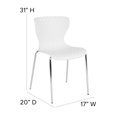 thumbnail image 2 of Lowell Contemporary Design Gray Plastic Stack Chair, 2 of 9