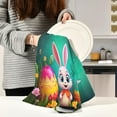 thumbnail image 6 of Easter Cute Rabbit Kitchen Dish Towel Set,Drying Kitchen Towels Tea Towels Gift Set for Drying Cleaning Cooking Baking 4Pcs Wash cloth, 6 of 7