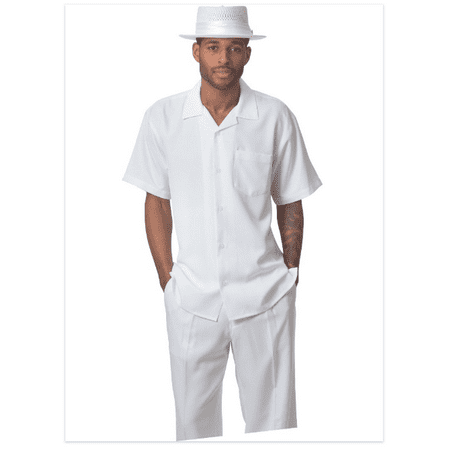 Montique 696 Walking Suit White - Mens Leisure Suits