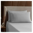 thumbnail image 3 of Cal King Size Sheets Set - 4 Piece California King Sheets, Deep Pocket, Hotel Luxury, Extra Soft, Breathable and Cooling, Light Grey Cal King Bed Sheets, 3 of 9