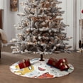 thumbnail image 5 of Daiia Dinosaur Drawing Merry Christmas Tree Skirt , Xmas Large Lace-up Tree Skirt, Santa Snowflakes Rustic Home Decorations New Year Party Farmhouse Decor-48", 5 of 7