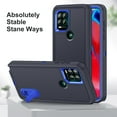 thumbnail image 6 of for Moto G 5G (2023) Case with Kickstand, [10FT Military Drop Protection] Rugged Heavy Duty Hard PC+Soft Silicone Rubber Bumper Hybrid Triple-Layer Case for Motorola Moto G 5G (2023)Darkblue+Royalblue, 6 of 9