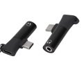 thumbnail image 3 of Adaptador 2 en 1 Ormromra Convertidor de Puerto de carga tipo C para auriculares 3,5 mm Negro, 3 of 8