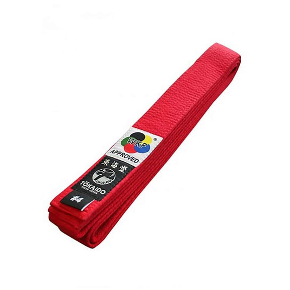 Tokaido Karate WKF Competition Belt, Red